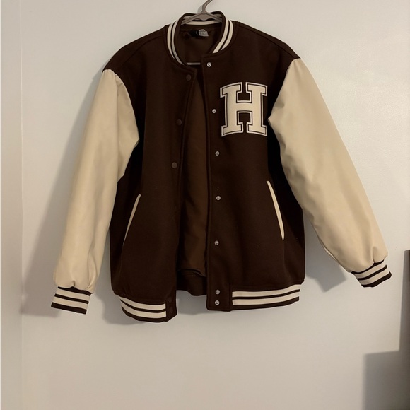 Divided bomber varsity jacket - Picture 1 of 3